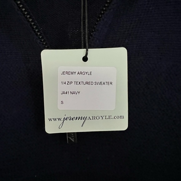 Jeremy Argyle NYC Merino Wool 1/4 Zip Pullover Sweater - Picture 4 of 4